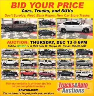 Trucks and auto auctions - Register now to access used & repairable cars, trucks, SUVs & more in 100% online auto auctions. ... You are being redirected to DRIVE Auto Auctions to view this vehicle. DRIVE Auto Auctions is the premier wholesale car auction destination for business buyers. DRIVE includes third-party condition reports, an industry …